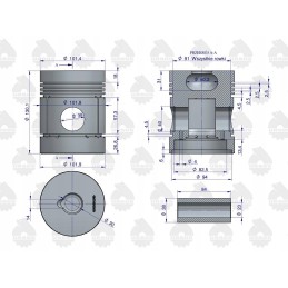 2x C 330M engine repair kit original Ursus