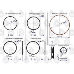 2x C 330M engine repair kit original Ursus