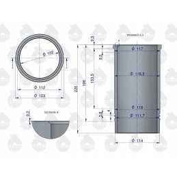 2x C 330M engine repair kit original Ursus