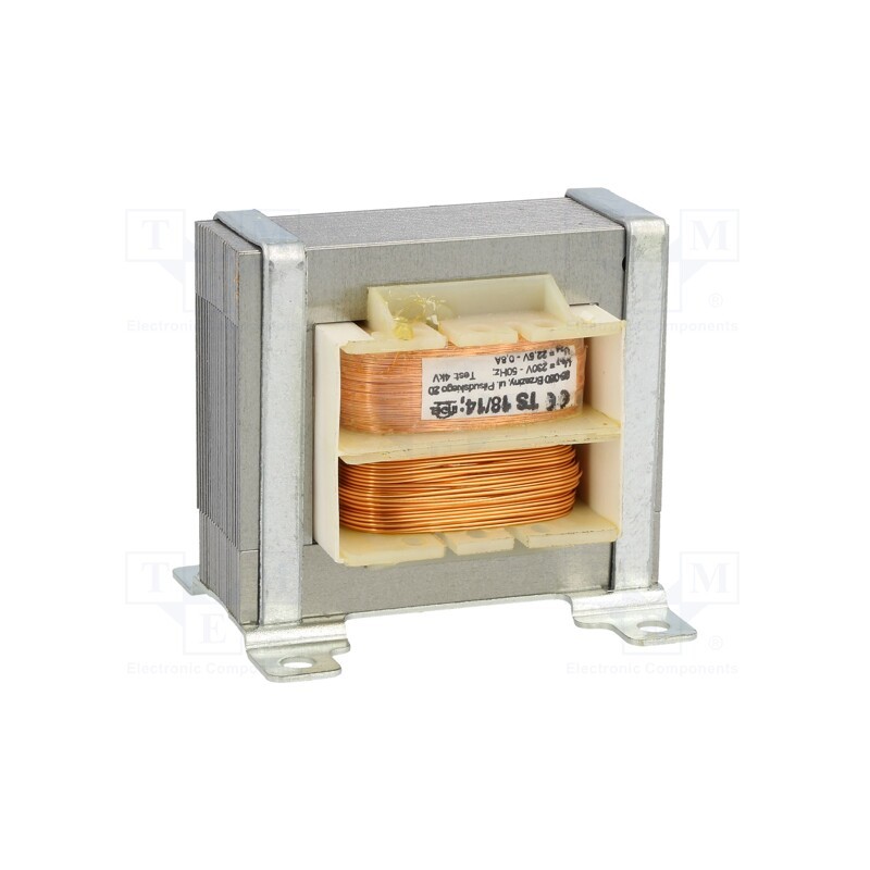 1 pcs x INDEL - TS 18/14 - Transformer: mains, 18VA, 230VAC, 22.5V, 800mA, Leads: solder lugs