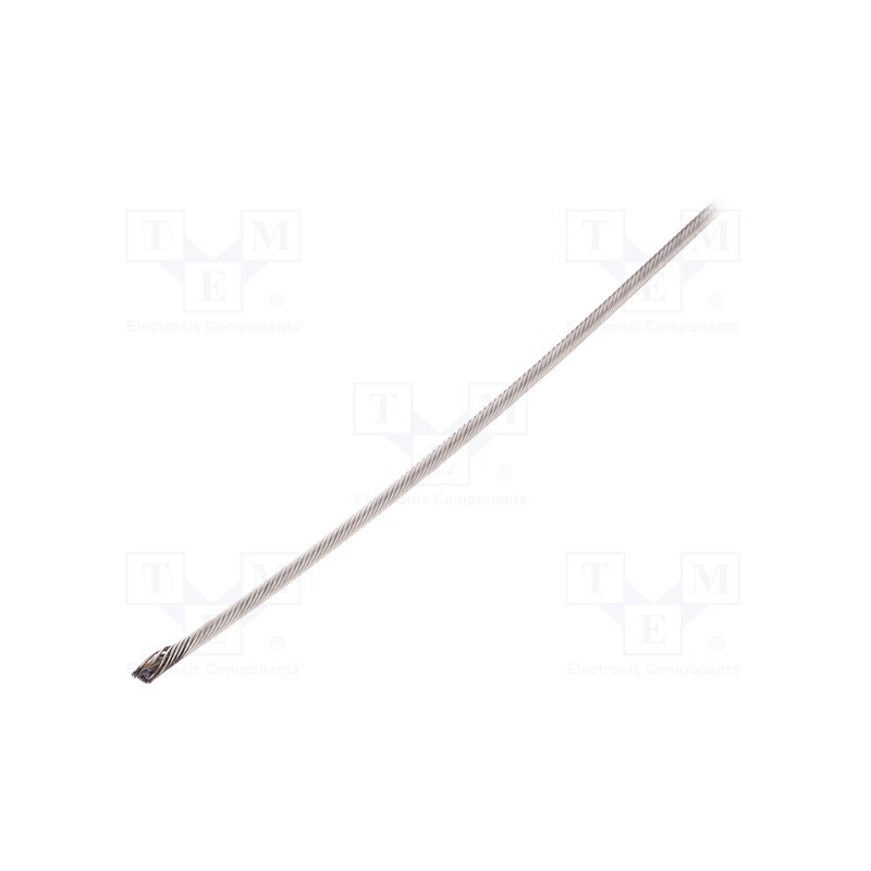 1 pcs x KRAFTBERG - L1X19-F2-A4/50M - Rope, acid resistant steel A4, Ørope: 2mm, L: 50m, 25kg