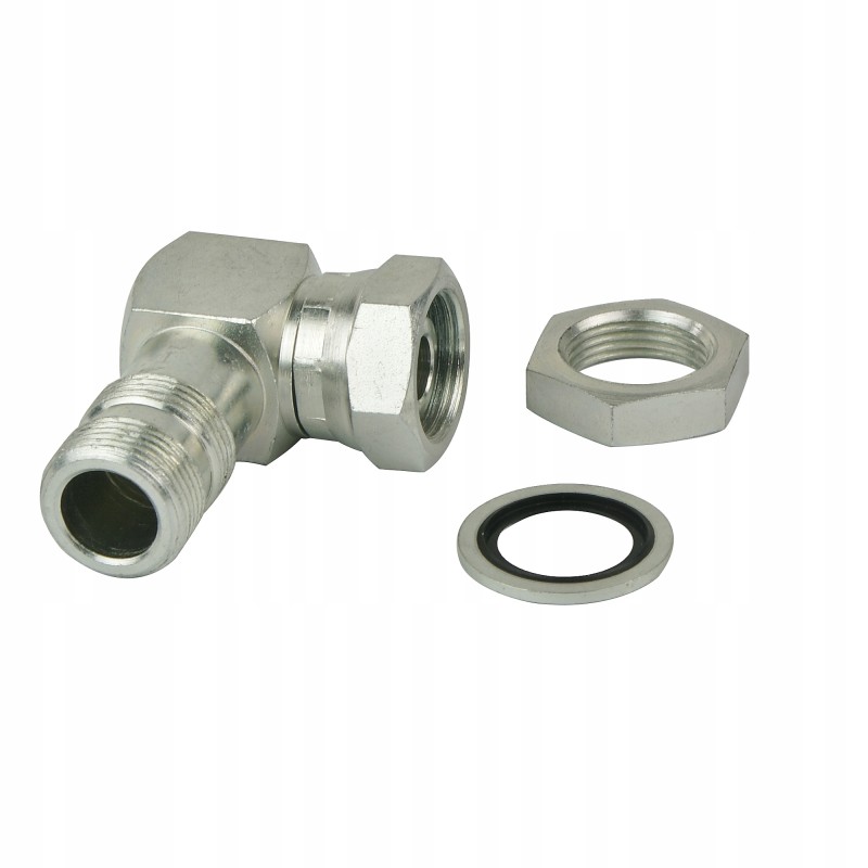 Angle hydraulic connection, nipple 3 8 18