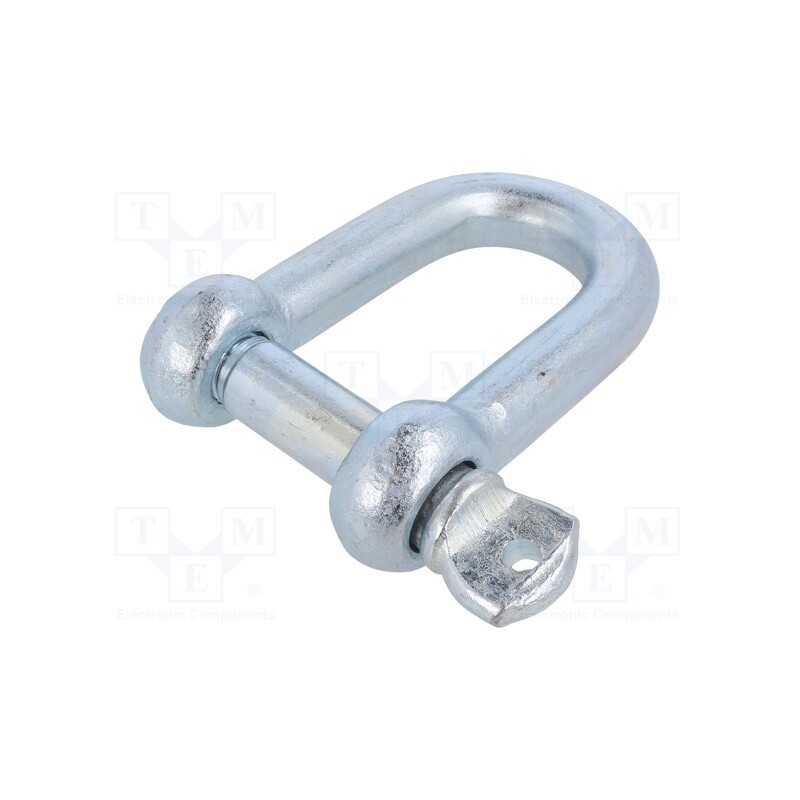 1 pcs x DROMET - SK25 - Dee shackle, steel, for rope, zinc, 25mm