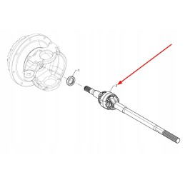 P5m31701114 left front axle drive shaft