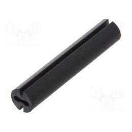 10 pcs x DREMEC - 8GE04V80542 - Spacer sleeve, LED, Øout: 4.8mm, ØLED: 3mm, L: 25mm, black, UL94V-0