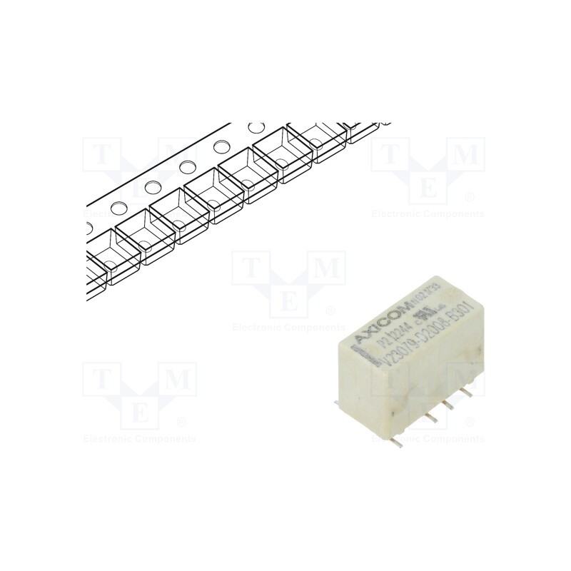 1 pcs x TE Connectivity - 4-1393789-7 - Relay: electromagnetic, DPDT, Ucoil: 3VDC, 2A, 0.5A/125VAC, SMT, 45Ω