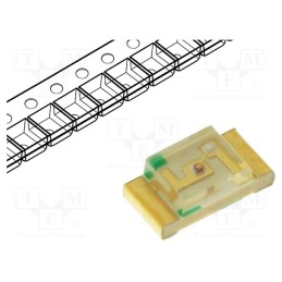 5 pcs x KINGBRIGHT ELECTRONIC - KP-3216YC - LED, SMD, 1206, yellow, 3.2÷8mcd, 3.2x1.6x1.1mm, 120°, 2.1÷2.5V