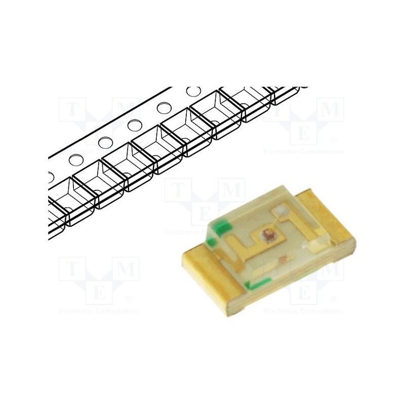 5 pcs x KINGBRIGHT ELECTRONIC - KP-3216YC - LED, SMD, 1206, yellow, 3.2÷8mcd, 3.2x1.6x1.1mm, 120°, 2.1÷2.5V