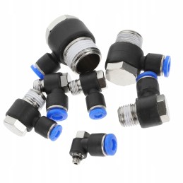 Air hose fittings, a tool for crimping a pipe connector