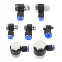 Pipe connector, quick connector, hose thread, 7 pcs