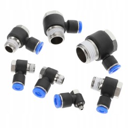 Pipe connector, quick connector, hose thread, 7 pcs