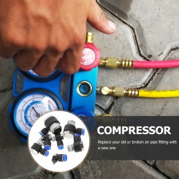 Pipe connector, quick connector, hose thread, 7 pcs