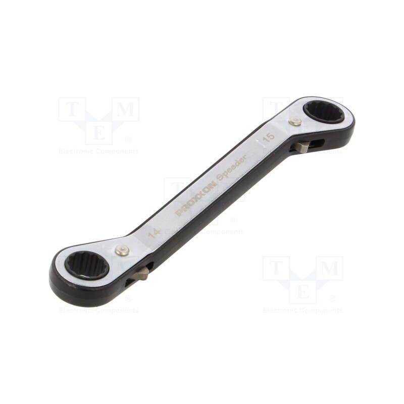 1 pcs x PROXXON - 23211 - Wrench, box,with ratchet, 14mm,15mm, Speeder