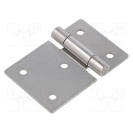 1 pcs x ELESA+GANTER - GN 136-NI-75-50-B - Hinge, Width: 75mm, stainless steel, H: 50mm