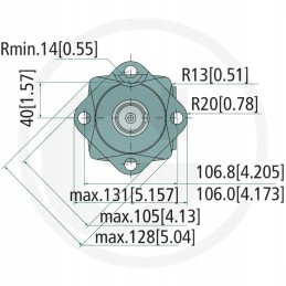 Hydraulic motor oms 125 151f0502 danfoss