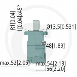 Hydraulic motor oms 125 151f0502 danfoss