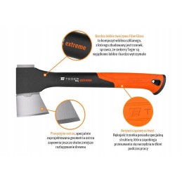 Universal ax with 800g fiberglass handle