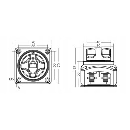 Universal ground switch disconnector 12v 50v