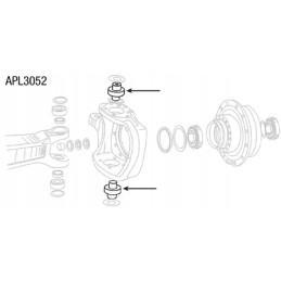 Fendt case apl3052 kingpin pin