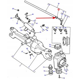 392842x1 front axle nut m24 x 1 5