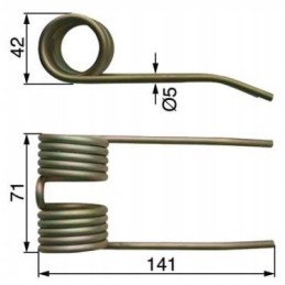 Pick-up finger for balers 84074264 case new holland