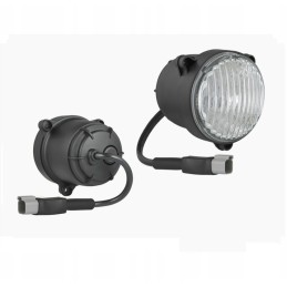 Halogen fog lamp, cable and connector