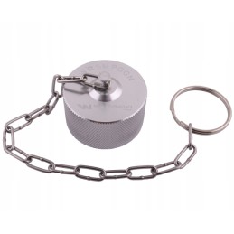 Cover cap plug with threaded valve seat