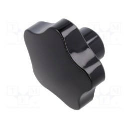 1 pcs x ELESA+GANTER - VC.192/100 B-M16 - Knob, Ø: 100mm, Int.thread: M16, 22mm, H: 60mm, duroplast PF