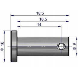 Injection pump rod pin c 380 385 zetor