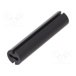 10 pcs x DREMEC - 8GE04V80539 - Spacer sleeve, LED, Øout: 4.8mm, ØLED: 3mm, L: 22mm, black, UL94V-0