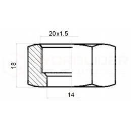 Tekalan m20 clamping nut for fi12 tube