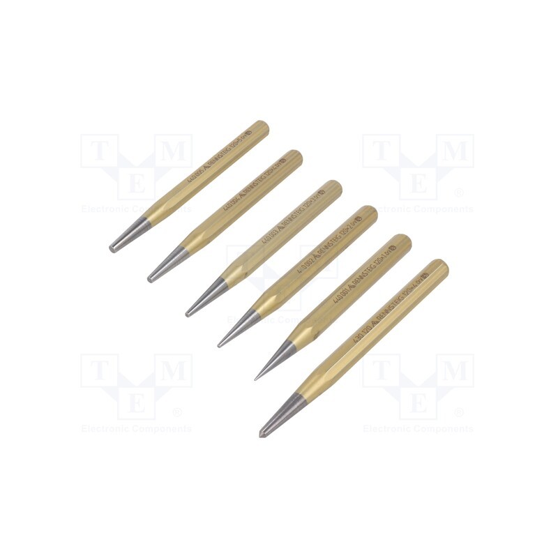 1 set x RENNSTEIG - 424 120 0 - Kit: punches, 6pcs.