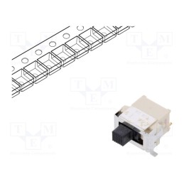 1 pcs x C&K - ES01MSABE - Switch: slide, Pos: 2, SPDT, 0.4A/20VAC, 0.4A/20VDC, ON-ON, SMT, ES