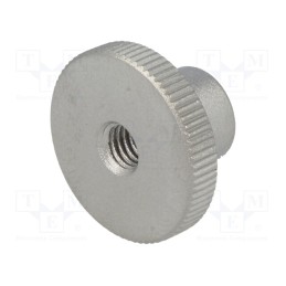 1 pcs x ELESA+GANTER - DIN 466-M5-NI - Knob, Ø: 20mm, Int.thread: M5, H: 11.5mm, stainless steel, DIN 466