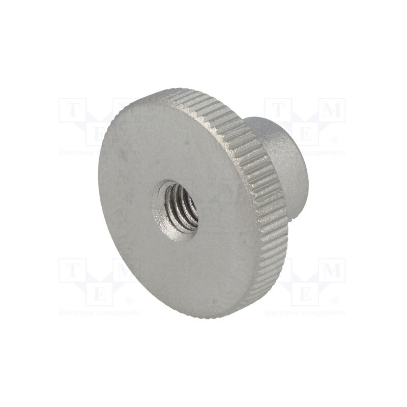 1 pcs x ELESA+GANTER - DIN 466-M5-NI - Knob, Ø: 20mm, Int.thread: M5, H: 11.5mm, stainless steel, DIN 466