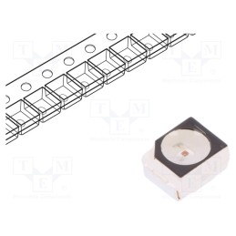 5 pcs x LITEON - LTST-B680VEKT - LED, SMD, 3528,PLCC2, red, 710÷1400mcd, 3.5x2.8x1.9mm, 120°, 20mA