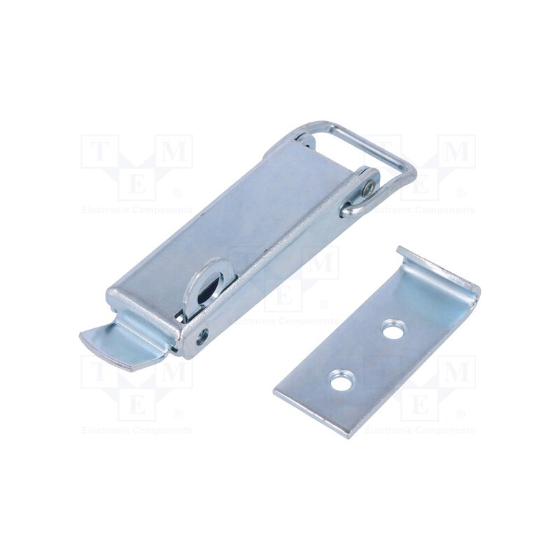 1 pcs x ELESA+GANTER - TLAL.Z-30/193.5+R - Clasp, steel, W: 43mm, L: 193.5mm, 2000N, with padlock hole
