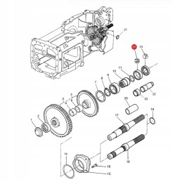 Ring simering massey ferguson 834216m1 original
