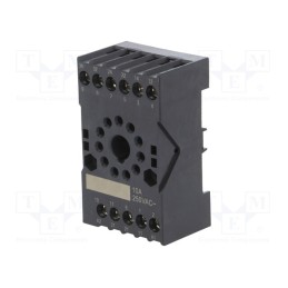 1 pcs x HONGFA RELAY - 10FF-3Z-C3 - Socket, PIN: 11, 10A, 250VAC, on panel,for DIN rail mounting
