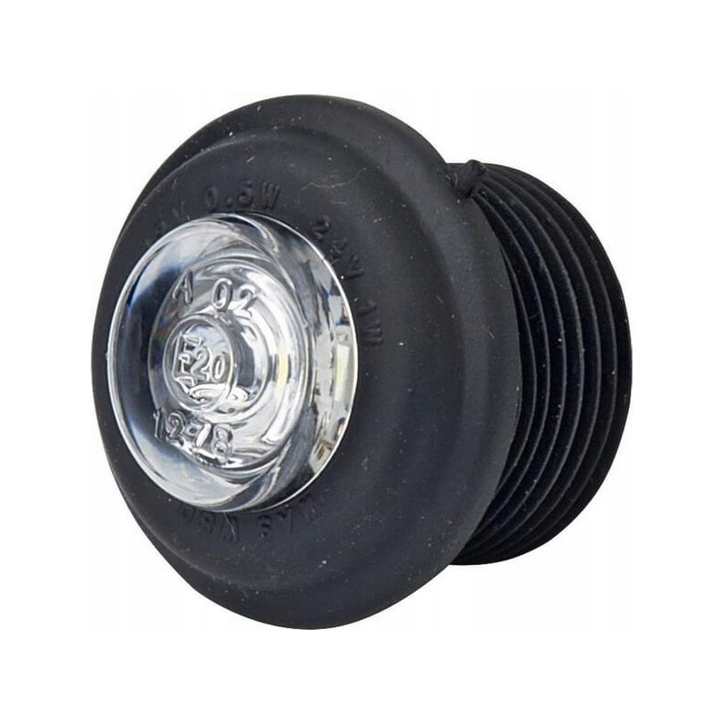 Round LED marker lamp 12 24v, transparent