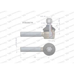 Steering joint 11 16 l 81802867 Warynski