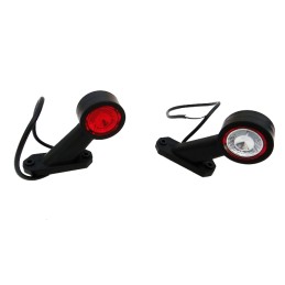 Diagonal front and rear LED marker lamp