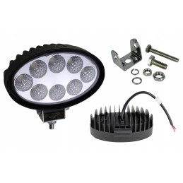 LED work lamp 8 LED oval searchlight 12 24v