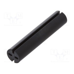 10 pcs x DREMEC - 8GE04V80576 - Spacer sleeve, LED, Øout: 5.1mm, ØLED: 5mm, L: 24mm, black, UL94V-0