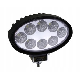 Halogen LED work lamp, oval, 8 LEDs