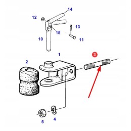 X489160005000 hitch stud m22 x 45