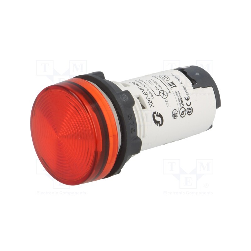 1 pcs x SCHNEIDER ELECTRIC - XB7EV04BP - Control lamp, 22mm, Harmony XB7, -25÷70°C, Illumin: LED, 24V, Ø22mm