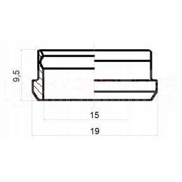 Tekalan clamping ring, tube diameter 15, hydrolider
