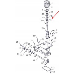 P5m37401122 gear lever