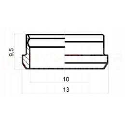 Tekalan clamping ring, tube diameter 10, hydrolider